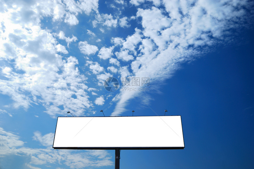 空白广告牌促销风俗海报账单路标横幅公司城市商业天空图片
