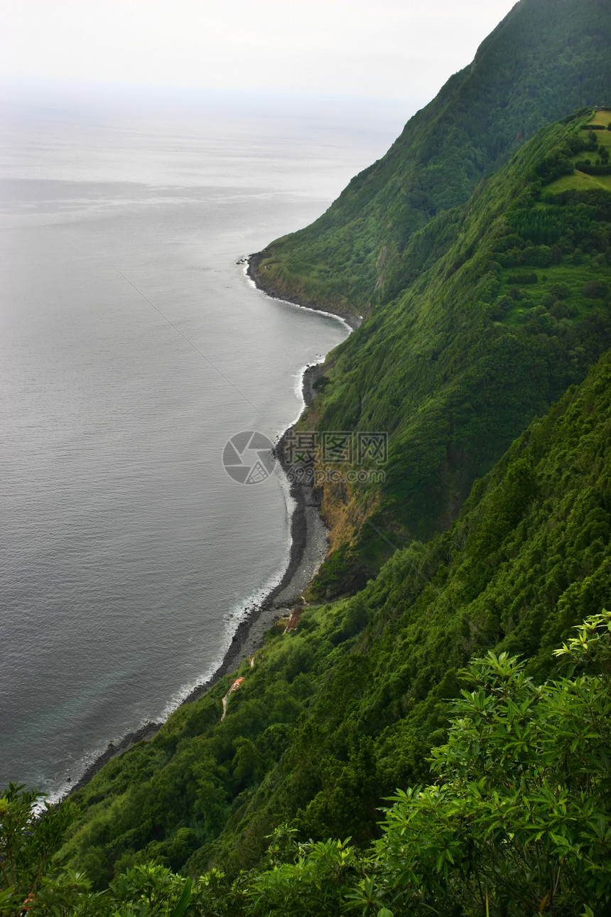 悬崖天空顶峰岩石小路编队国家海洋风景旅行全景图片