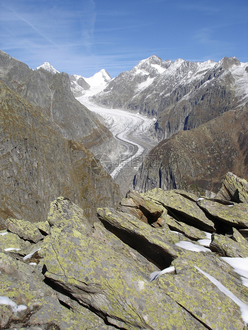 瑞士阿尔卑斯山首脑冰川地质学环境孤独碎片碎石旅行想像力高山图片