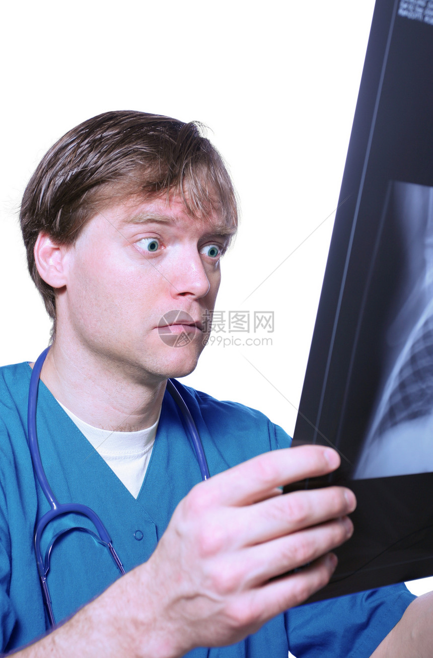 X射线冲击惊喜护士医疗骨头实验室震惊x射线骨骼医生电影图片
