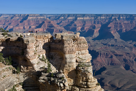 大峡谷岩石高原天空冒险石头悬崖日落世界旅游沙漠高清图片