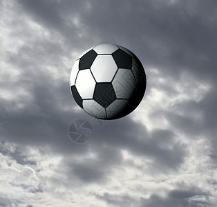 天空中的足球时间游戏艺术天堂插图锦标赛冠军运动背景图片