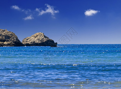 地中海居民海洋医学沿海场景地平线天蓝色假期环境风景海岸背景图片