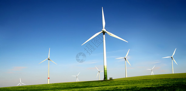 风力涡轮机农场气候生产植物资源天空旋转风车技术车站大草原背景