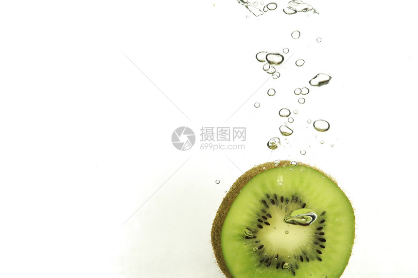 kiwi 飞水飞溅气泡果汁水果图片