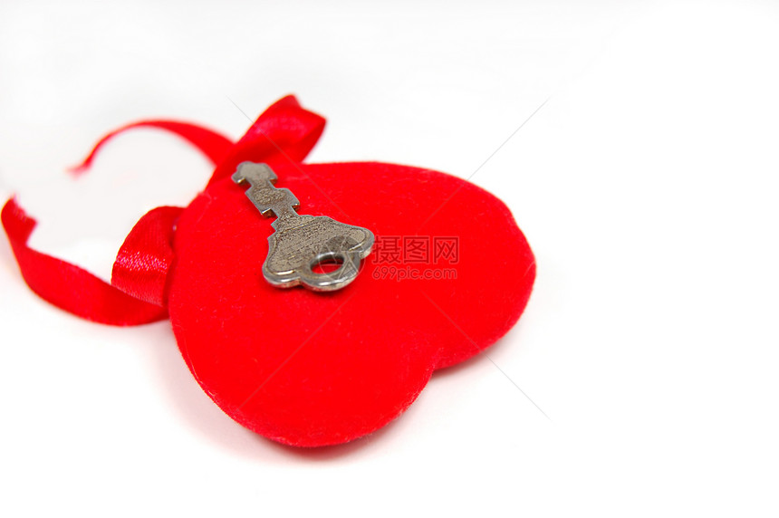 心脏的密钥白色约会想像力红色魔法金子锁定钥匙欲望礼物图片