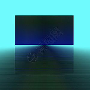 蓝蓝广场背景插图海洋坡度图层长方形蓝绿背景图片