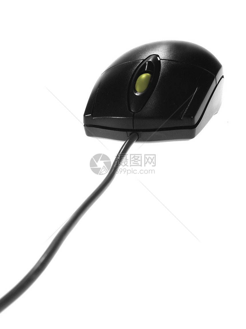 黑鼠鼠导航电脑按钮电缆黑色白色图片