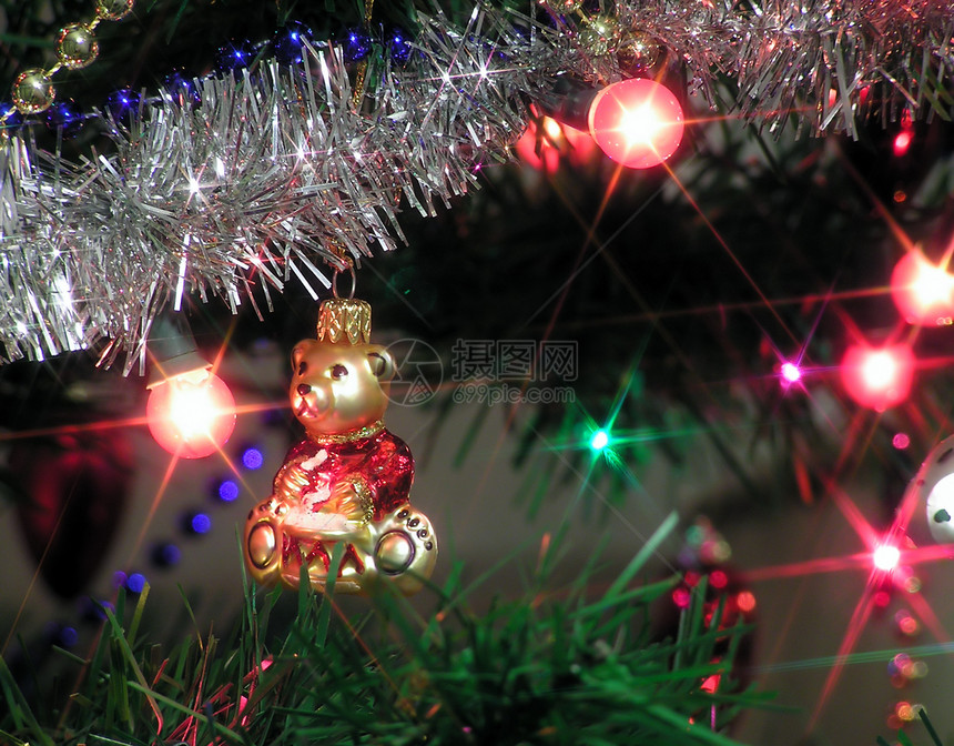 圣诞树玻璃射线图片