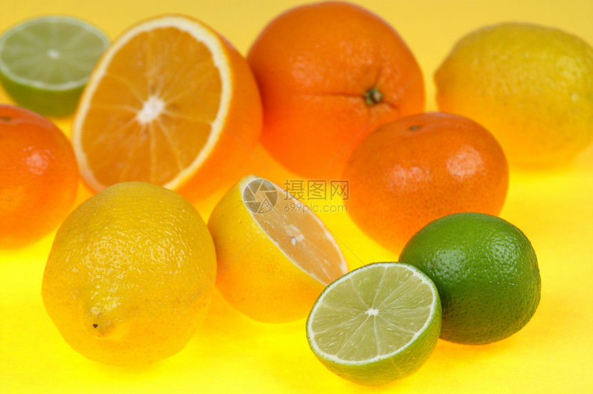 柑橘水果柑桔橙子柠檬黄色图片
