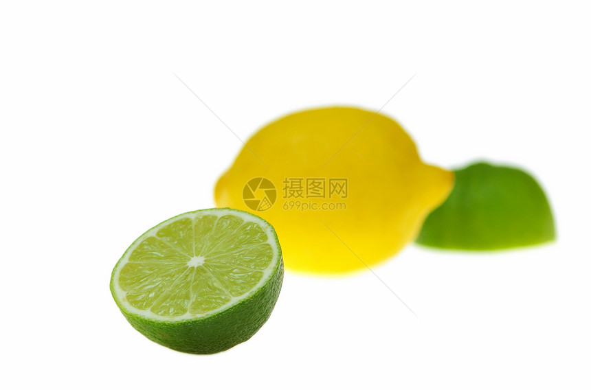 利梅和柠檬水果黄色图片