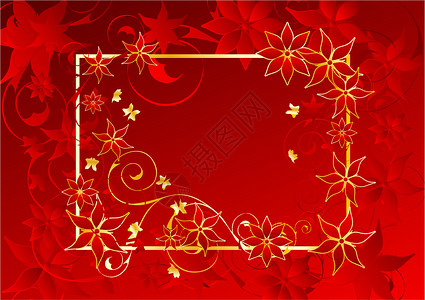 红框皇家巧克力插图蝴蝶横幅餐厅菜单框架印刷庆典背景图片