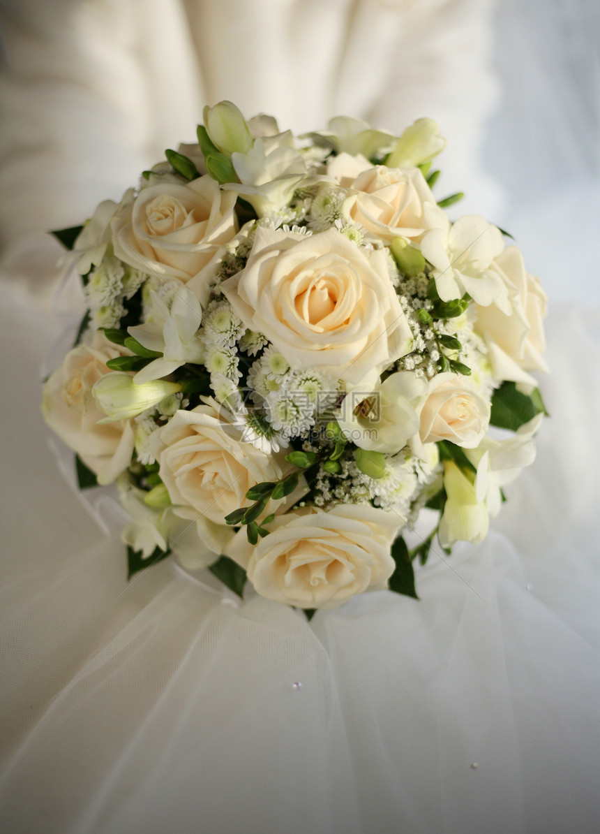 婚礼花束女士米色夫妻新娘玫瑰投标女性花店金子太阳图片