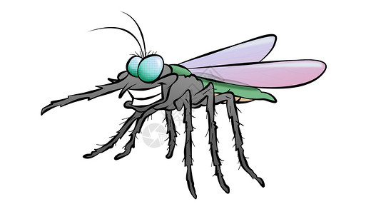 卡通蚊虫背景图片