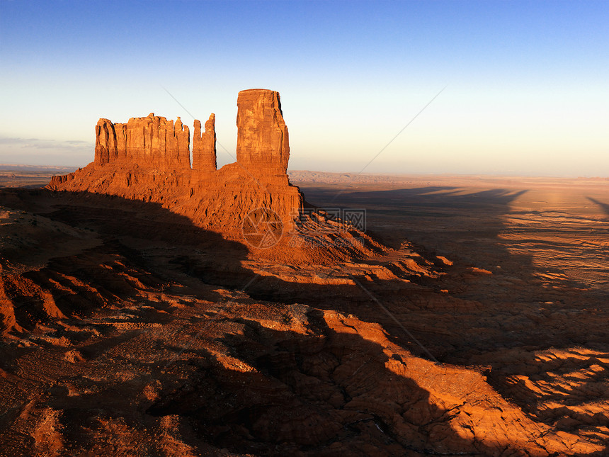 古迹谷地梅萨风景岩石旅行旅游峡谷天空照片台面天线沙漠水平图片