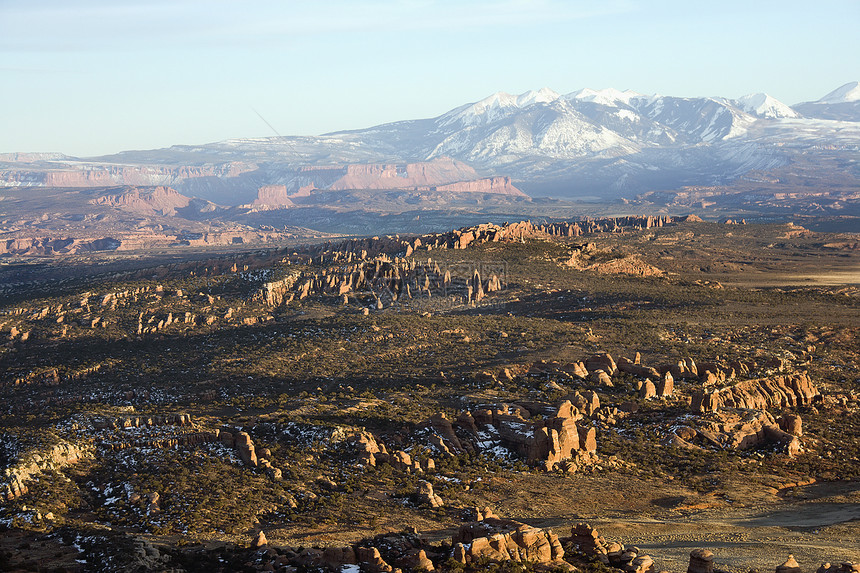 犹他州国家公园岩石照片水平乡村风景天线图片