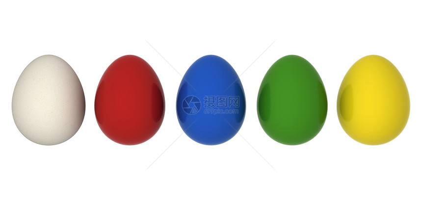 东面蛋家禽食物蓝色白色装饰风格紫色黄色绿色红色图片