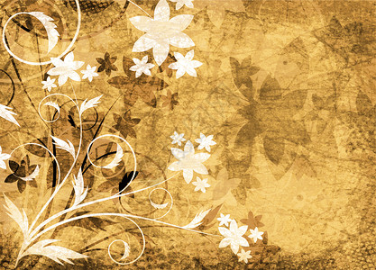 花岗叶子艺术老化插图背景图片