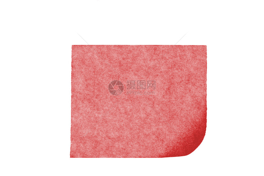 废背景上的孤立空白后贴纸夹子编辑正方形记忆笔记纸备忘录白色笔记红色工作图片