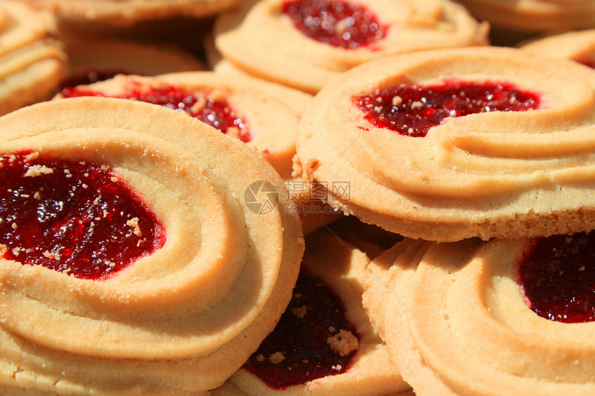 草莓短面包饼干纹理饼干水果面包红色糕点蛋糕甜点浆果食物图片
