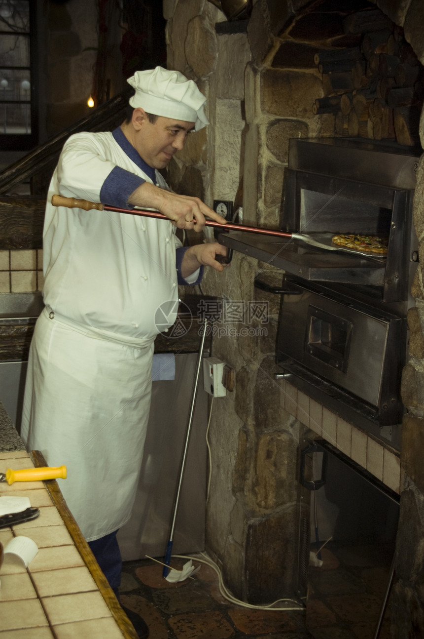 厨煮饭帽子午餐厨师火炉男性成人厨房用具食物餐厅图片