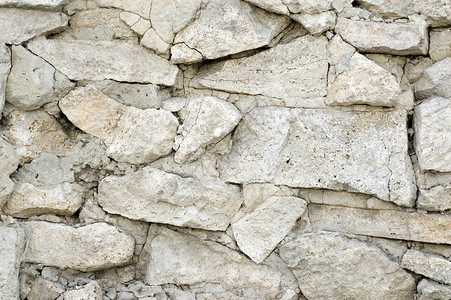 石灰岩墙纹理历史风化石头石膏裂缝建筑学建筑岩石老化水泥背景图片