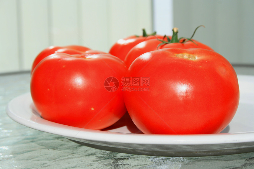 红番茄盘子制品陶瓷白色资源食物收成蔬菜拼盘沙拉图片