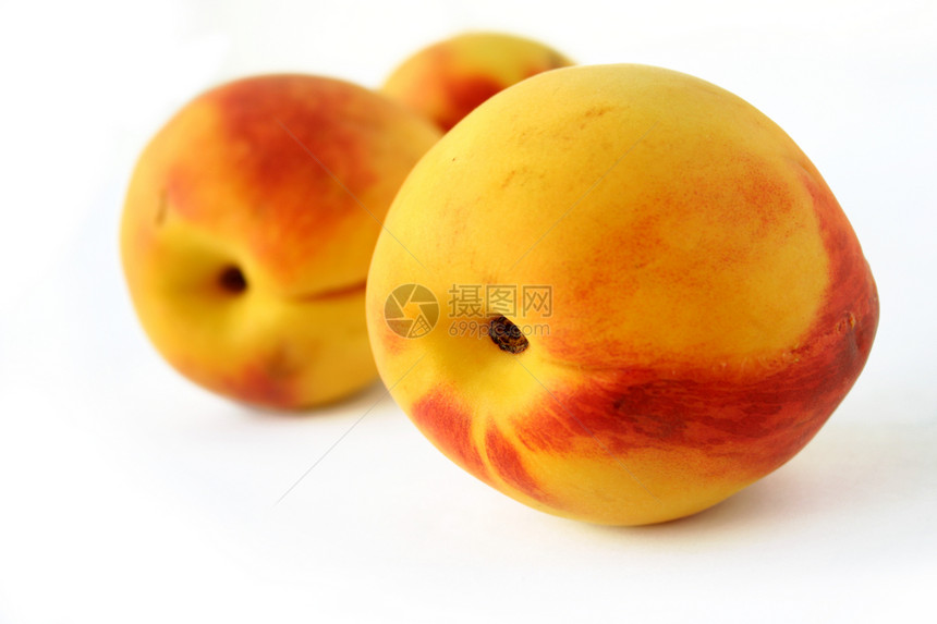桃果饮食黄色白色快乐季节桃子圆形肉质食物小吃图片