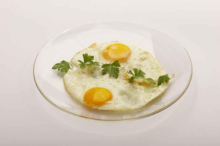 煎蛋蛋白食物白色早餐蛋黄饮食黄色香菜午餐图片