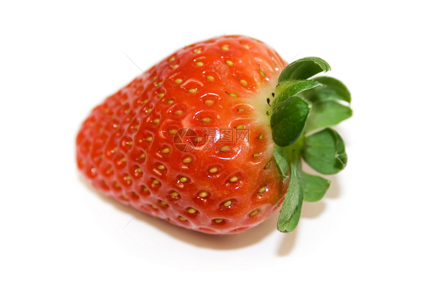 一次草莓密闭绿色饮食叶子浆果水果白色食物小吃红色甜点图片