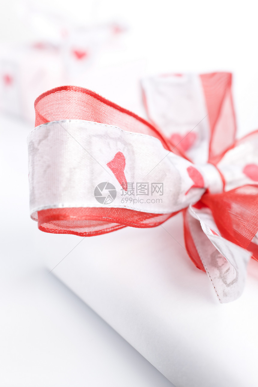 礼品盒包装庆典纪念日丝带展示盒子惊喜粉色生日周年图片