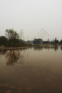 中国中国风景石头森林池塘岩石背景图片