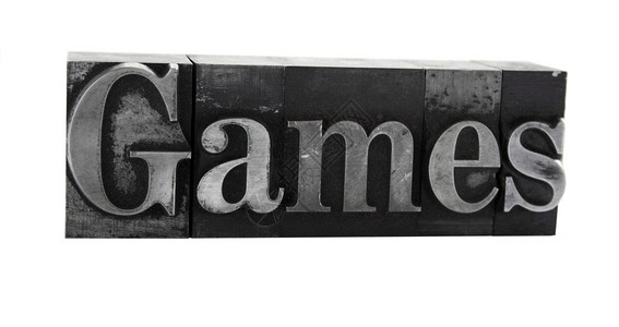 金属字母游戏背景图片