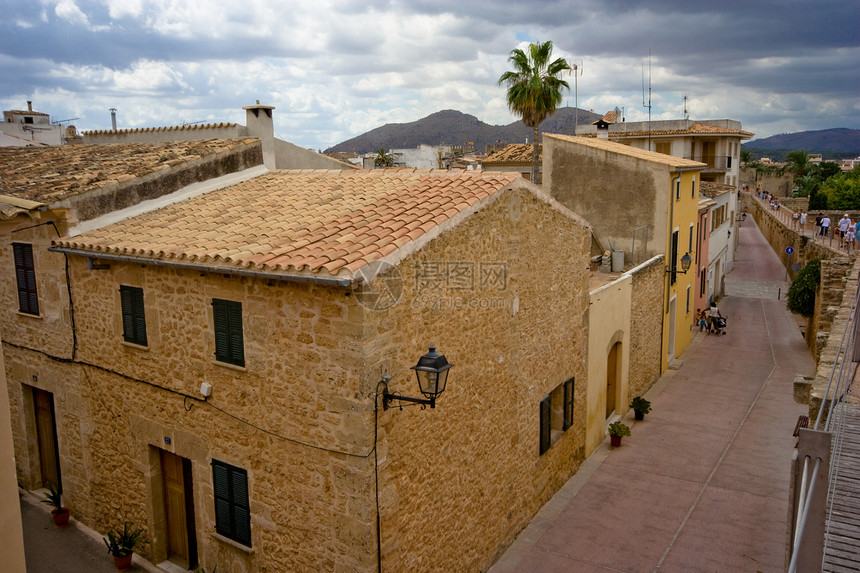 古老城市在Majorca图片