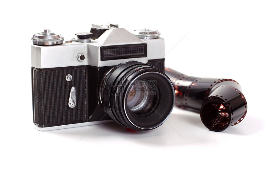 旧模拟照相机照片合金快门爱好光学技术金属相机电影镜片图片