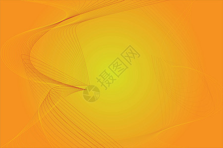 橙色和黄色背景艺术橙子红色曲线线条卷曲背景图片