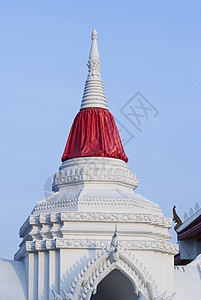 泰国的白庙门背景图片
