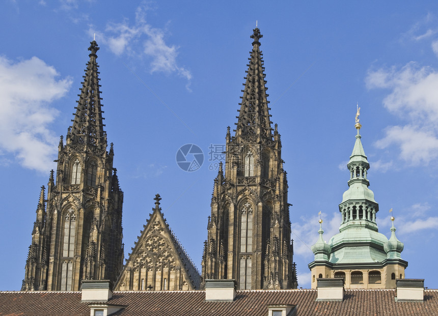 圣维图大教堂塔-普拉格城堡图片
