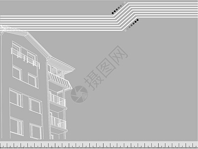 房建工程矢量房设计图片