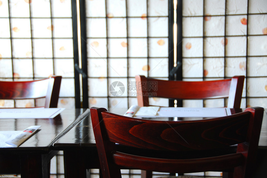 日本日本餐馆桌子机构摊位食物奢华美食内饰商业环境木头图片
