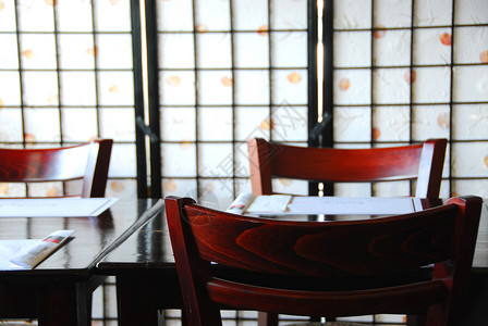 日本日本餐馆桌子机构摊位食物奢华美食内饰商业环境木头背景图片