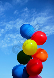 气球黄色派对空气红色基金橙子天空背景图片