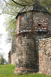 长方形防御城堡背景图片