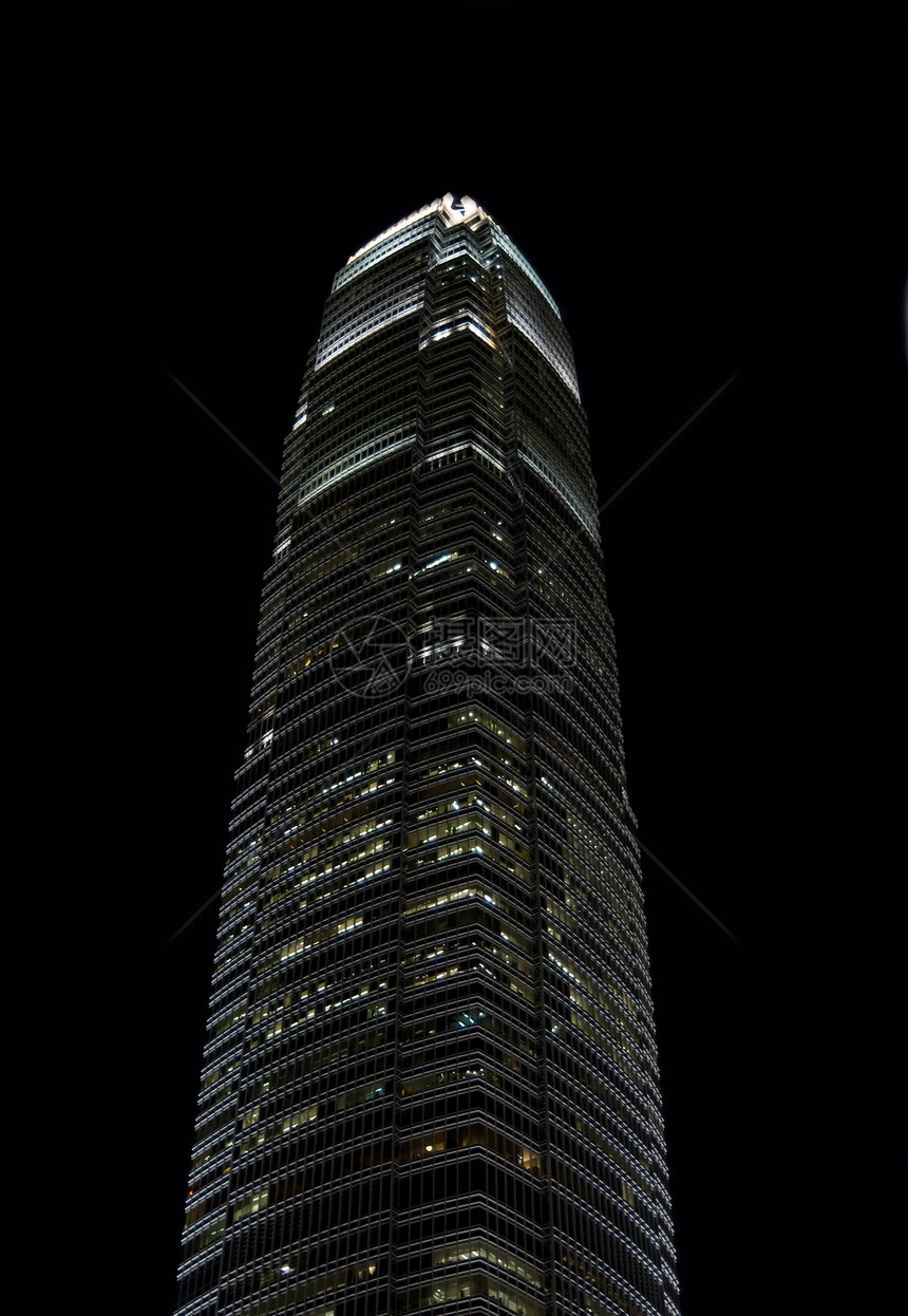 香港的摩天大楼金融黑色办公室中心建筑窗户图片