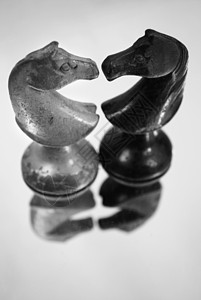 棋棋子白色黑色古董黑与白游戏马匹镜子背景图片
