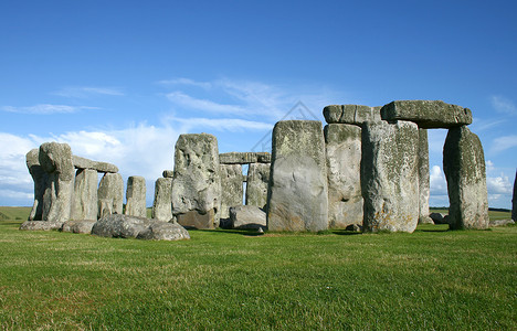 德鲁伊石柱天空石头旅游王国纪念碑地标岩石英语历史性蓝色背景