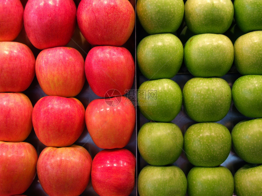 苹果食物店铺蔬菜杂货店红色绿色购物摊位水果水果商图片