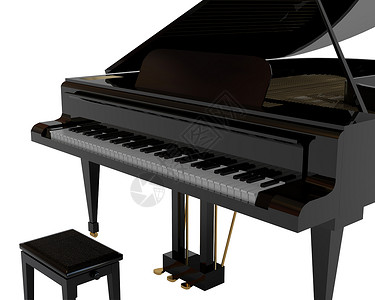 黑色钢琴艺术工具白色音乐会音乐渲染旋律音乐家背景图片