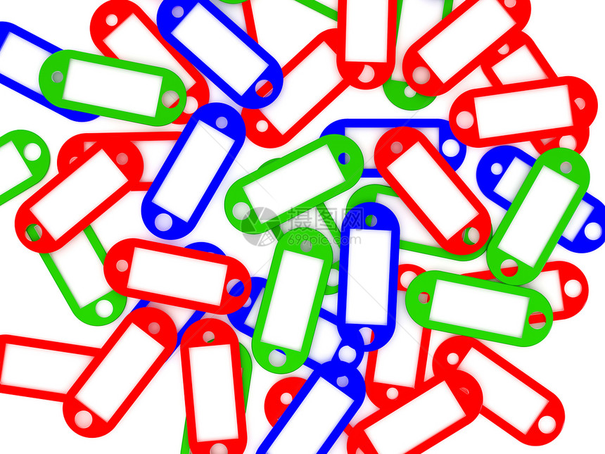 标签图集价格渲染零售购物者销售白色卡片绿色戒指蓝色图片