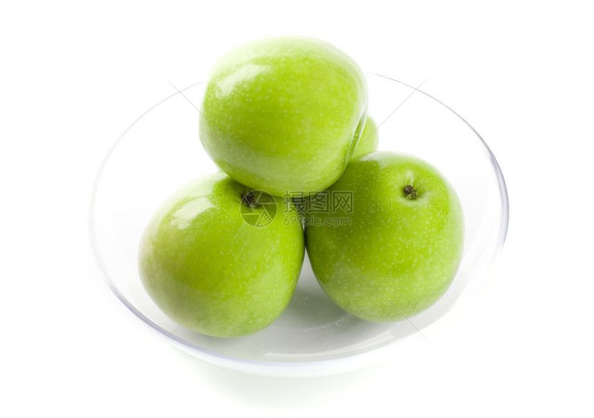 绿苹果饮食白色水果芳香团体营养食物绿色甜点果味图片